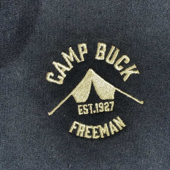 American Giant Hoodie Men Large Full Zip Navy Drawstring Heavyweight - Picture 3 of 11